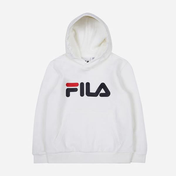 Blusa Moletom Capuz Fila Menina Branco - Fila Uno L/S Portugal Lisboa,YZKD-51634